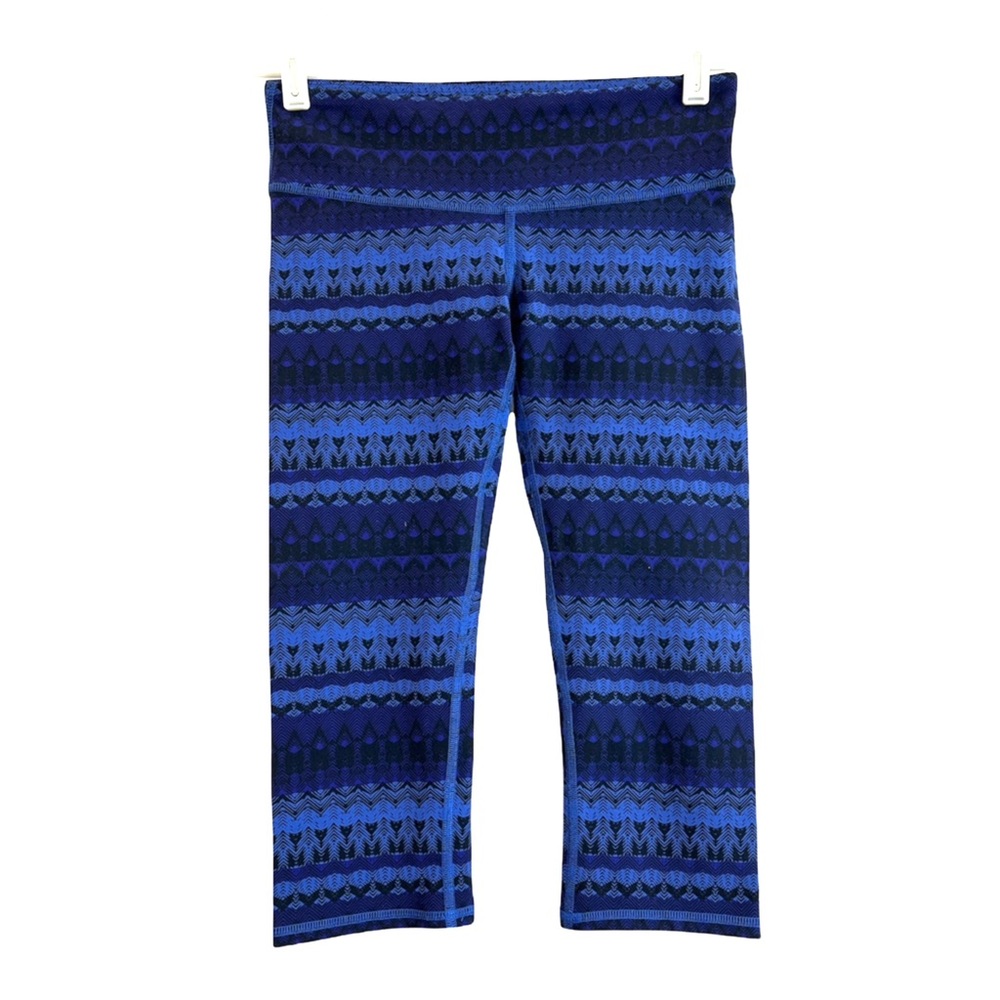 Alo Yoga Airbrush Blue Capri Leggings Size S - Picture 2 of 8